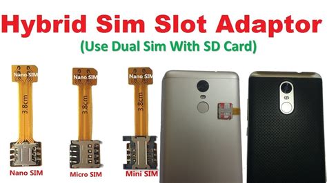 Hybrid Sim Slot Adapters